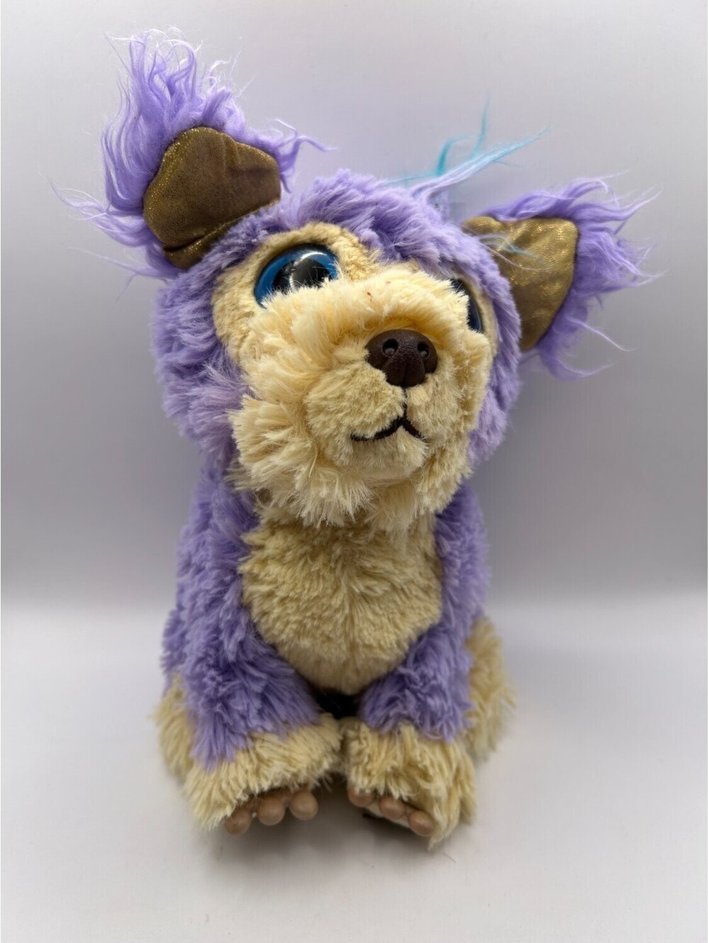 Moose Toys Present Pets Princess Pup Interactive Plush Puppy Dog Toy Small Cream